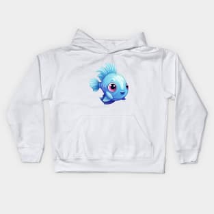 Cute cartoon fish Kids Hoodie